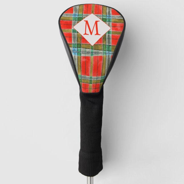 MAC BAIN TARTAN Golf Driver Cover + Initial Headcover (Vorderseite)