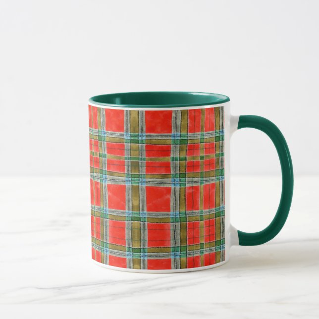 MAC BAIN TARTAN Hunter Green Combo Tasse (Rechts)