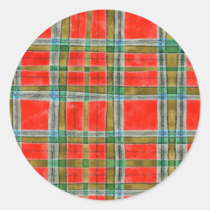 MAC BAIN TARTAN Kleine Rundkleber Runder Aufkleber