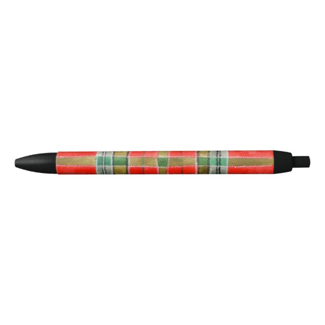 MAC BAIN TARTAN Schwarzer Tinten Pen Kugelschreiber (Vorderseite)