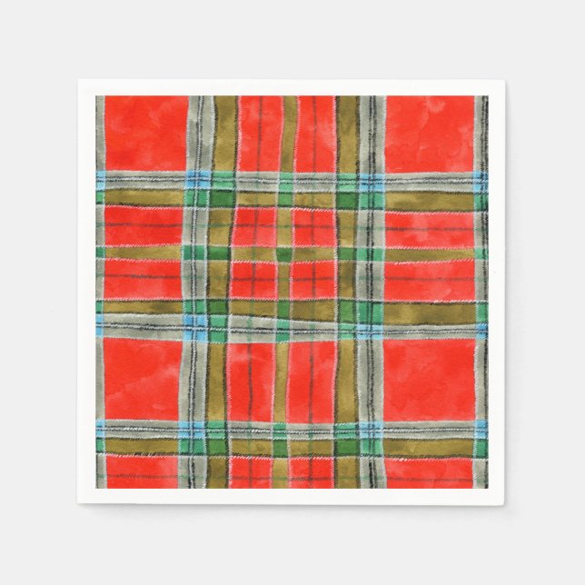 MAC BAIN TARTAN Standard Cocktailpapier Napkins Serviette (Vorderseite)