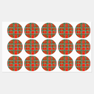 MAC BAIN TARTAN Wasserdichte Kennzeichnungen Etiketten