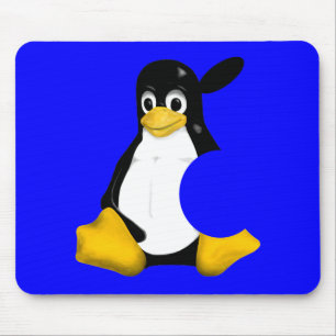 MAC BIRNEN-APPLES LINUX TUX MOUSEPAD