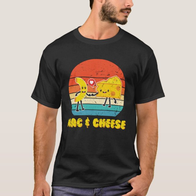 Mac & Cheese Love Food Costume Cute Veggie T-Shirt (Vorderseite)