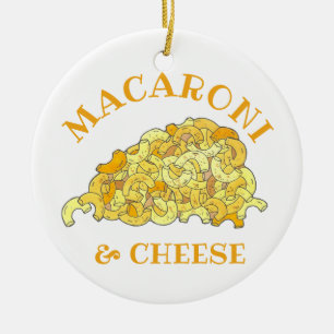 Mac & Cheese Macaroni Pasta Soul Food Feinschmecke Keramik Ornament