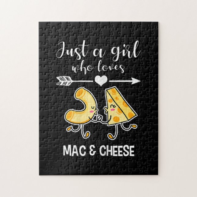 Mac & Cheese Shirt Funny Mac und Käse Lover Gesche Puzzle (Vertikal)