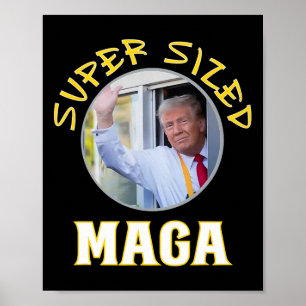 Mac Daddy Trump Vance 2024 macht Pommes frites Poster