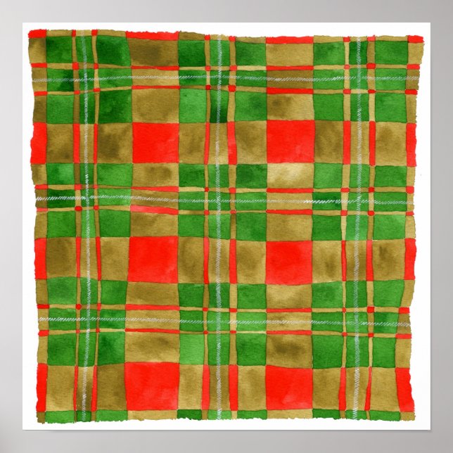 MAC GREGOR TARTAN 16"x16" Plakat (Vorne)