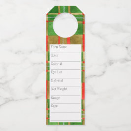 MAC GREGOR TARTAN 2.25"x7" Tags für lange Garne Flaschenanhänger