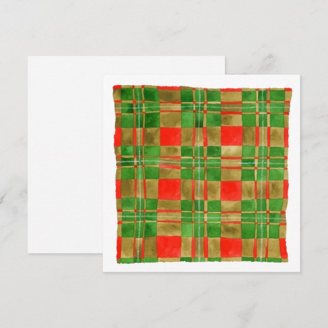 MAC GREGOR TARTAN 5,25" Square Flat Card II Karte (Vorne/Hinten)