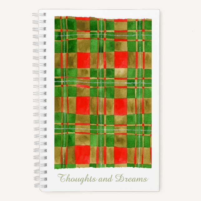 MAC GREGOR TARTAN 5.5x8.5 SpiralNotebook Notizbuch (Vorderseite)