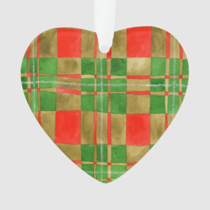 MAC GREGOR TARTAN Akryllische Herzverzierung Ornament