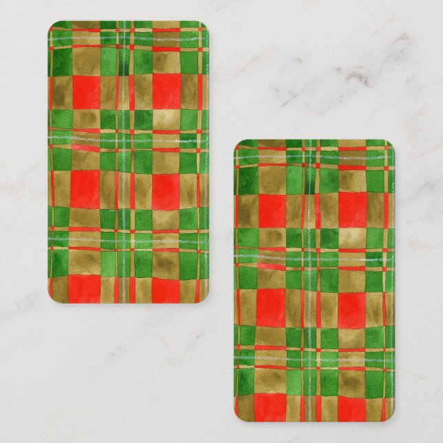 MAC GREGOR TARTAN-Lesezeichen - 3.5x2-Karte Mitteilungskarte (Vorne/Hinten)