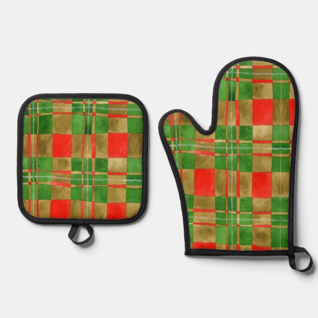 MAC GREGOR TARTAN Oven Mitt & Pot Holder Set (Vorderseite)