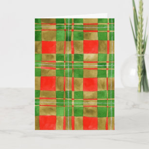 MAC GREGOR TARTAN Weihnachtskarte Feiertagskarte