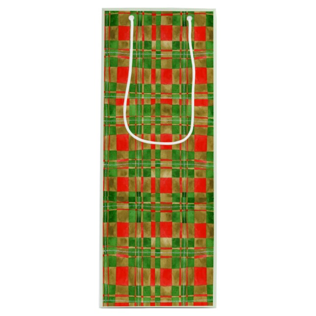 MAC GREGOR TARTAN Weinbeutel Geschenktüte Für Weinflaschen (Vorderseite)