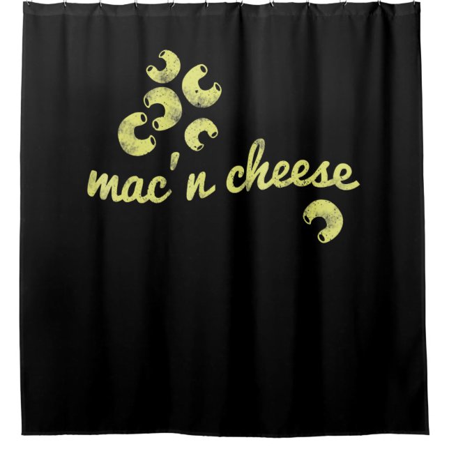Mac-Käse | Spaß Koch Spaß Geschenk Duschvorhang (Vorderseite)