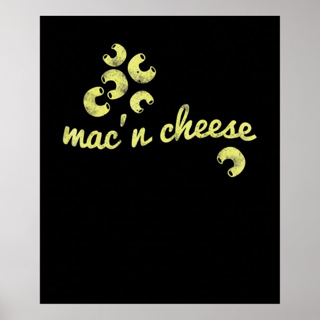 Mac-Käse | Spaß Koch Spaß Geschenk Poster (Vorne)