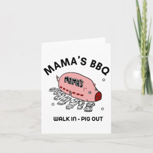 Mac Mama's BBQ Walk In Pig Out Sonniges Sommergesc Karte