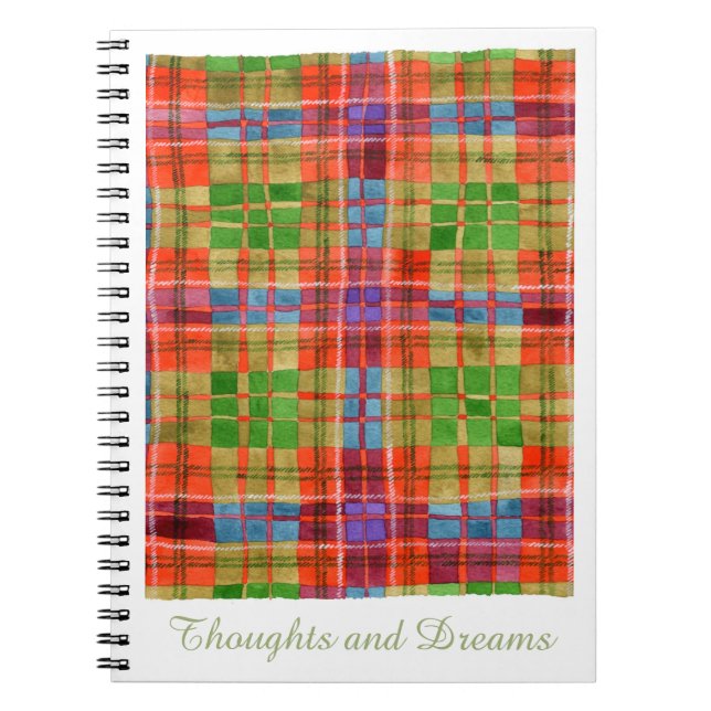 MAC RAE TARTAN 6.5x8.75 Spiral-Notebook Notizblock (Vorderseite)