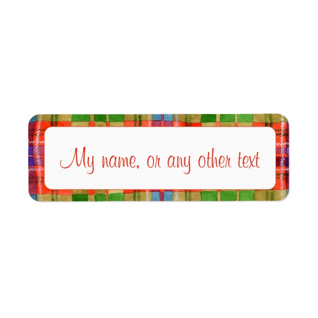 MAC RAE TARTAN .75"x2.25"-Labels (Vorne)