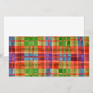 MAC RAE TARTAN 8x4 Flachkarte / Horizontal Karte