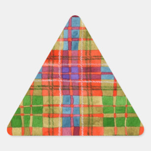 MAC RAE TARTAN Dreieckskleber Dreieckiger Aufkleber