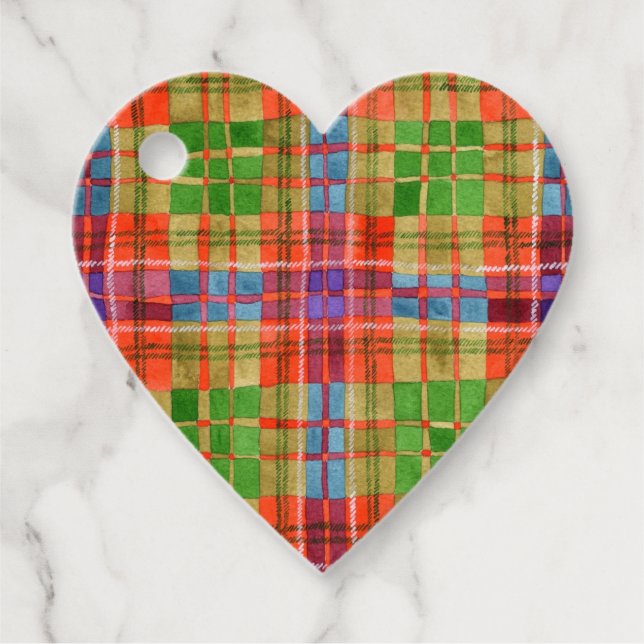 MAC RAE TARTAN Geschenktasten Geschenkanhänger (Vorderseite)