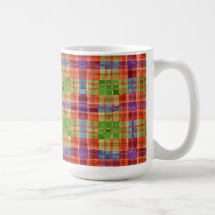 MAC RAE TARTAN Hohe Weiße Tasse