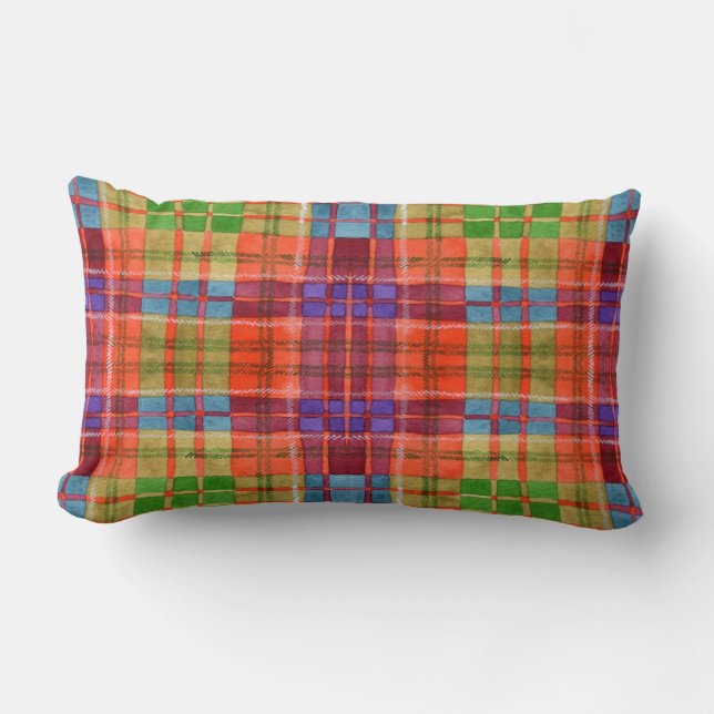 MAC RAE TARTAN Lumbar Kissen (Vorderseite)