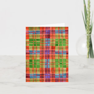 MAC RAE TARTAN Notizkarte Karte