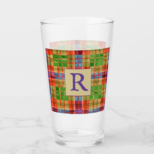 MAC RAE TARTAN Pint Glass Glas (Vorderseite)