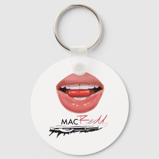 Mac Redd Lip Schlüsselanhänger (Vorderseite)