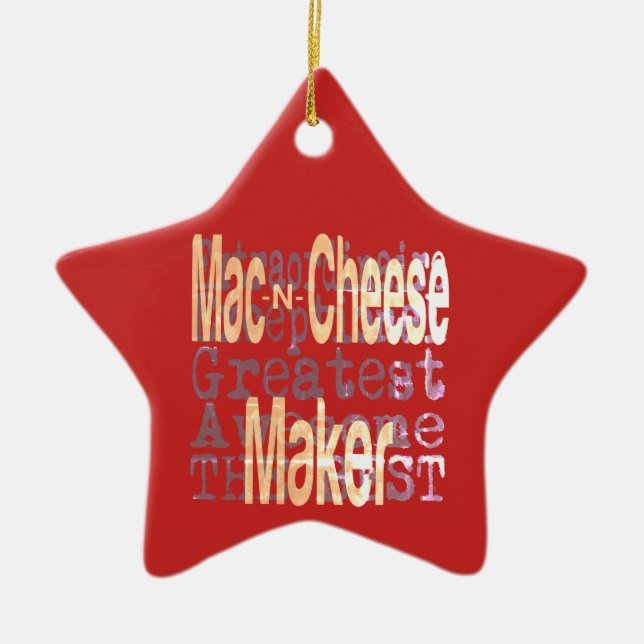 Mac und Cheese Maker Extraordinaire Keramik Ornament (Vorne)