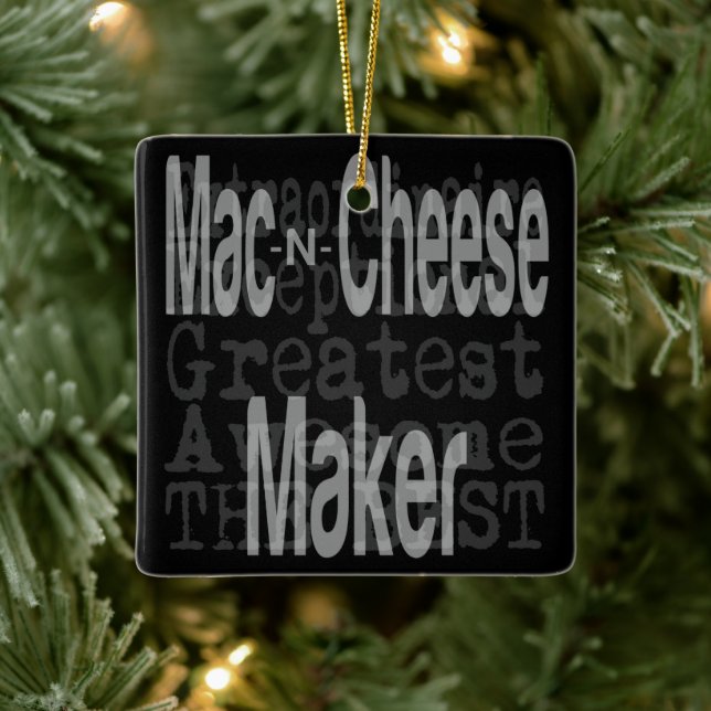 Mac und Cheese Maker Extraordinaire Keramikornament (Baum)