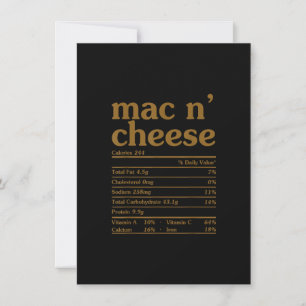 Mac und Cheese Nutrition Funny Erntedank Mac N' Einladung
