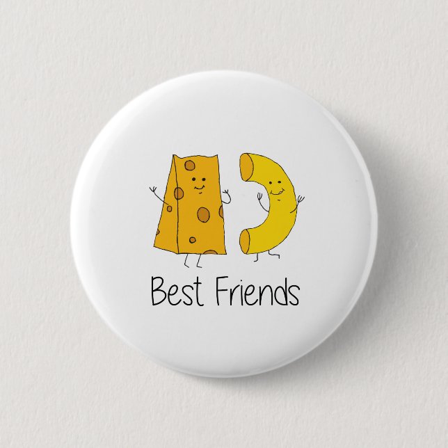 Mac und Käse Best Friends Art Friendship Art Bes Button (Vorderseite)
