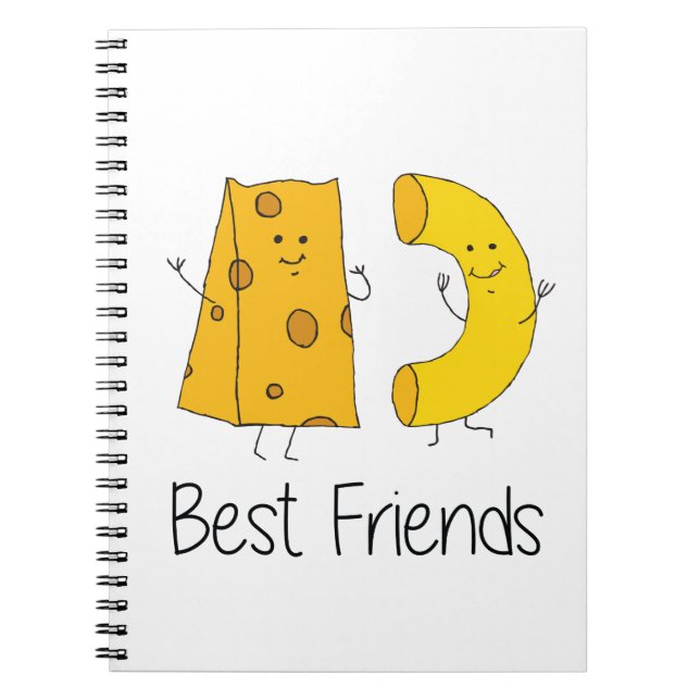 Mac und Käse Best Friends Art Friendship Art Bes Notizblock (Vorderseite)