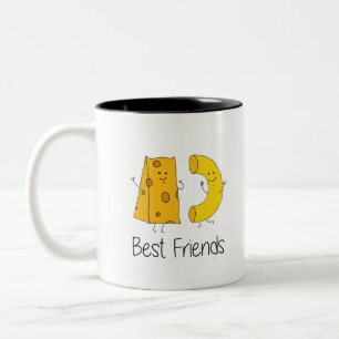 Mac und Käse Best Friends Art Friendship Art Bes Zweifarbige Tasse