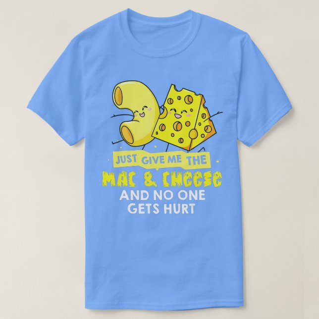 Mac und Käse Geschenk Macaroni Cheesy Noodle T-Shirt (Design vorne)