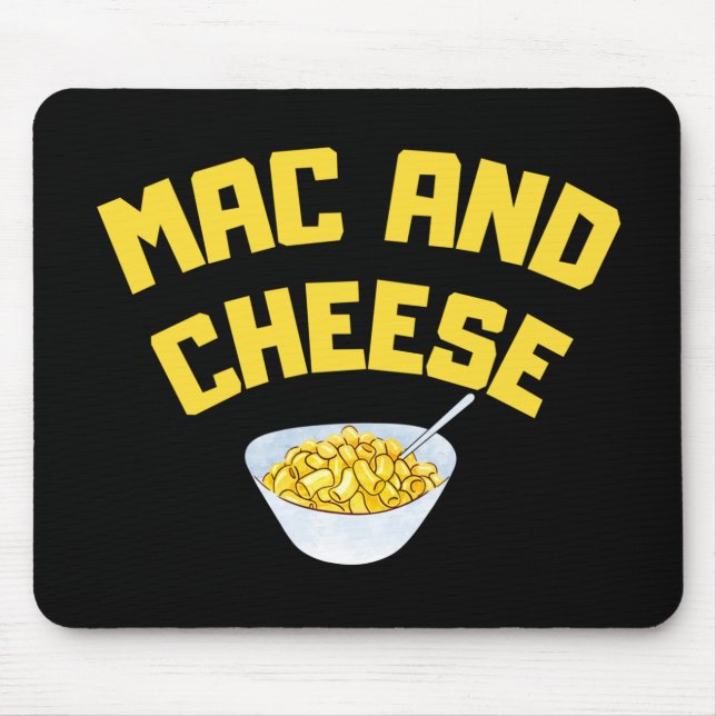 Mac und Käse | Makkaroni und Käse Mousepad (Vorne)