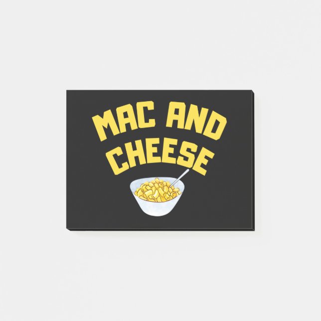 Mac und Käse | Makkaroni und Käse Post-it Klebezettel (Vorderseite)