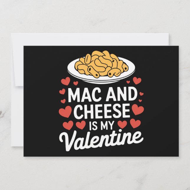 Mac und Käse Valentine Mac in Cheese Lover Geschen Einladung (Vorderseite)