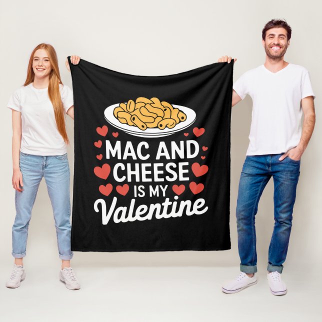 Mac und Käse Valentine Mac in Cheese Lover Geschen Fleecedecke (Beispiel)