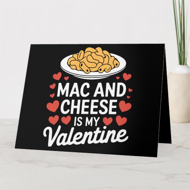 Mac und Käse Valentine Mac in Cheese Lover Geschen Karte (Vorderseite)