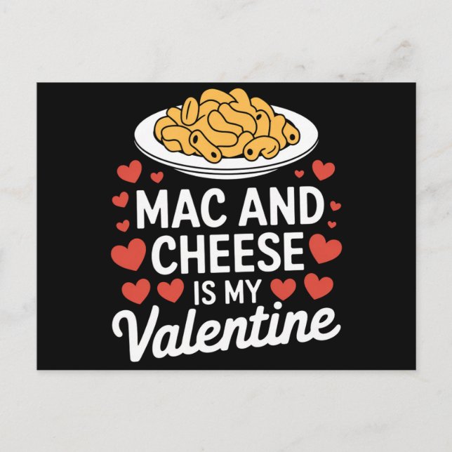 Mac und Käse Valentine Mac in Cheese Lover Geschen Postkarte (Vorderseite)