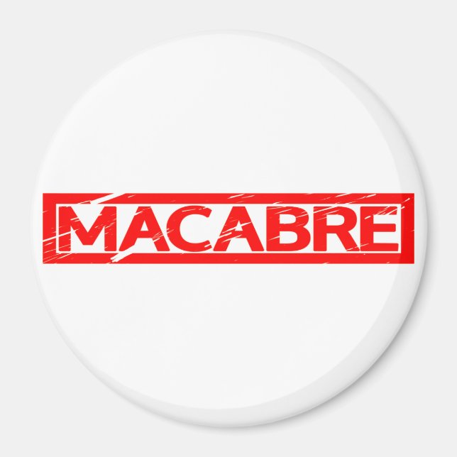 Macabre-Briefmarke Magnet (Vorne)