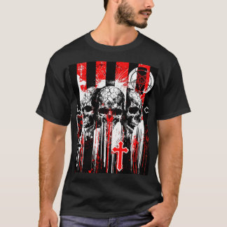 Macabre Elegance: Skulls und Kreuze im Gotischen C T-Shirt