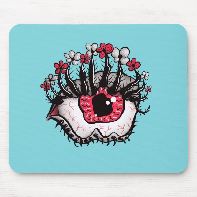 Macabre Eye Creepy Witchy Goth Mousepad (Vorne)
