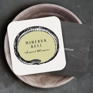 Macabre Serpent Quadratische Visitenkarte